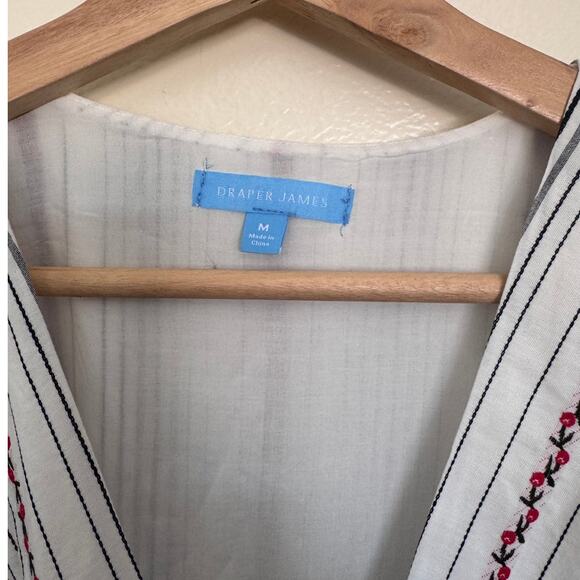 Draper James Faux Wrap Peplum Top Size Medium - Picture 3 of 4